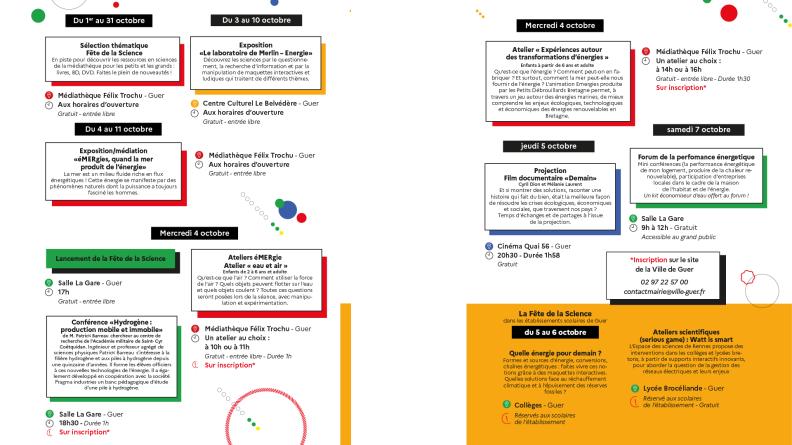 Fête de la science 2023 - Programme