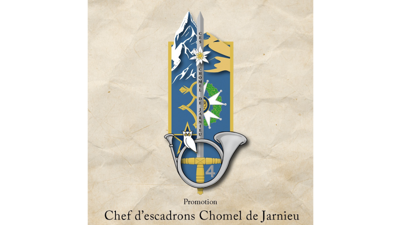 Insigne de la promotion "Chef d’escadrons Romain Chomel de Jarnieu"