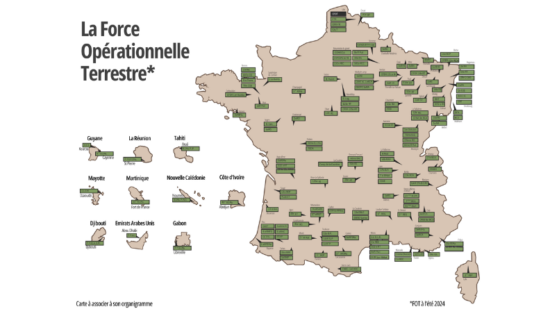 Carte des Forces Terrestres