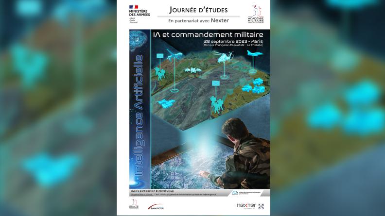 Affiche - Journée d'études IA et commandement militaire - 28 septembre 2023