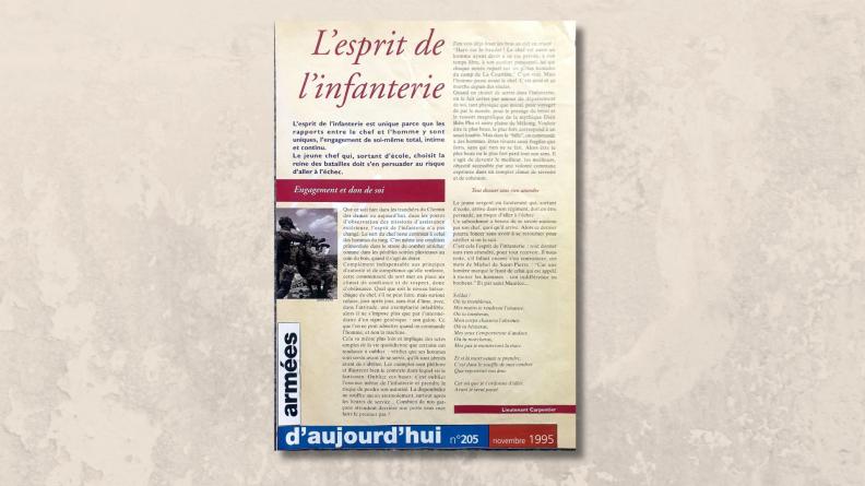 L’esprit de l’Infanterie. Quelque chose a-t-il changé ?