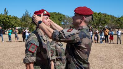 Cérémonie de remise des bérets de la FGI-R d'août 2024