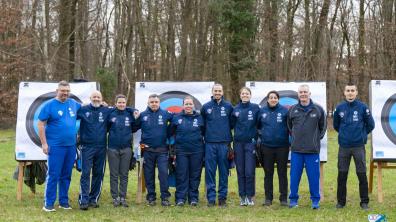 L'équipe de France militaire de Tir à l'Arc au CNSD