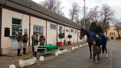 La revue des chevaux à l'EME