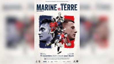 Match de rugby opposant la Marine à l’armée de Terre.