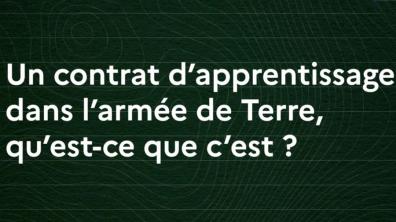  Offre jeunesse de l’armée de Terre – l’apprentissage 