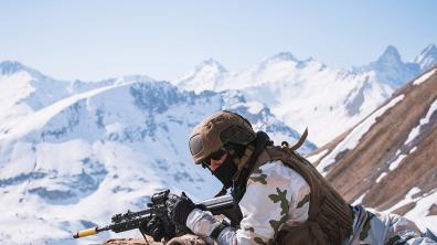 Section d'éclaireurs de montagne 84 en entrainement, ©SGT Léo