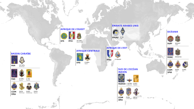 Carte forces outre-mer et étranger