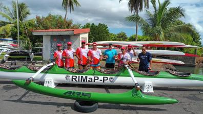 L'équipe du CABIRI Va'a après la course 