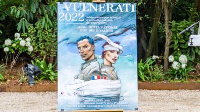 Affiche du dîner Vulnerati 2022 par Enki Bilal