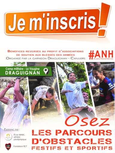 Inscription aux parcours d'obstacles - Avec Nos Héros - édition 2024 © EMD